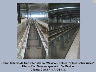 Infraestructura ferroviaria, fotografías del portafolio SEMM